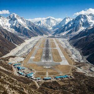 Surrounded by Sheer Cliffs: The Treacherous Tenzing-Hillary Airport (Nepal)