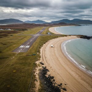 Between Mountains and the Sea: The Unique Location of Barra Airport (Scotland)