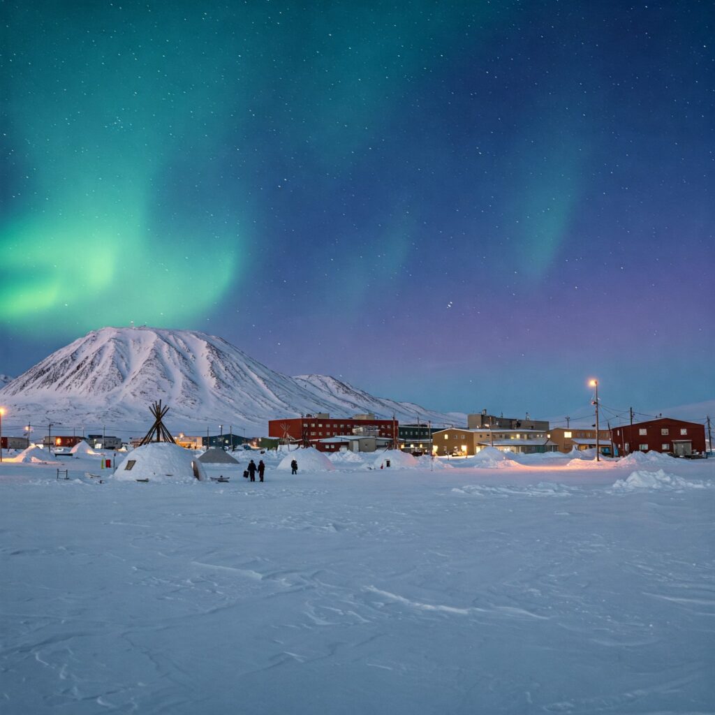 Barrow (Utqiaġvik), Alaska, USA (Winter): Months of Twilight and Stars