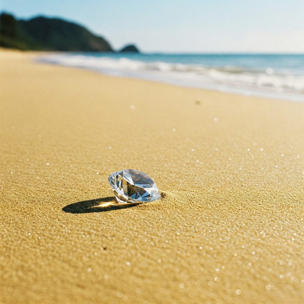 The Lost Diamond on the Beach: A Sparkly Stroke of Luck