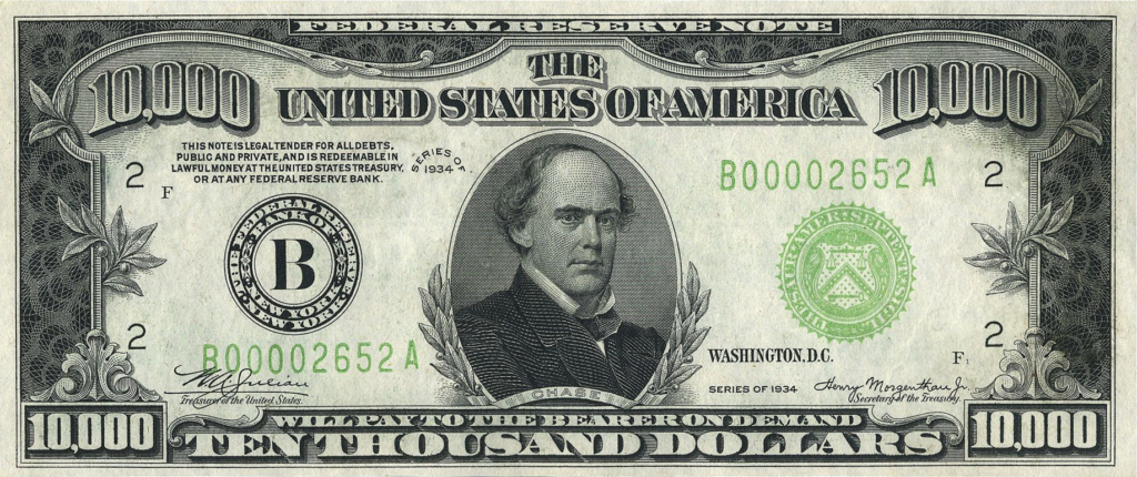The 1934 $10,000 Federal Reserve Note: Big Denomination, Big Value