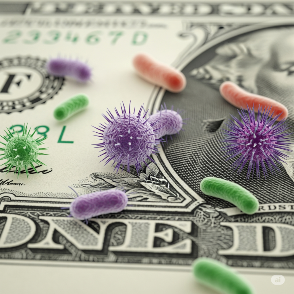 The Germ Highway: How Banknotes Become Hotbeds of Bacteria